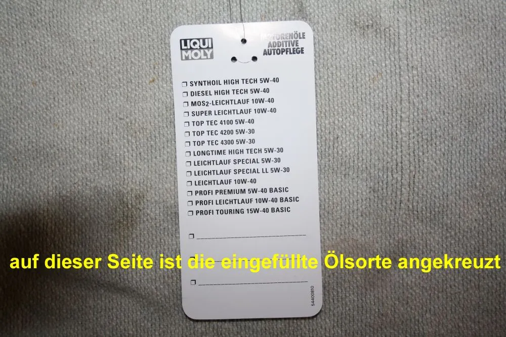Ölstand kontrollieren Schritt 7